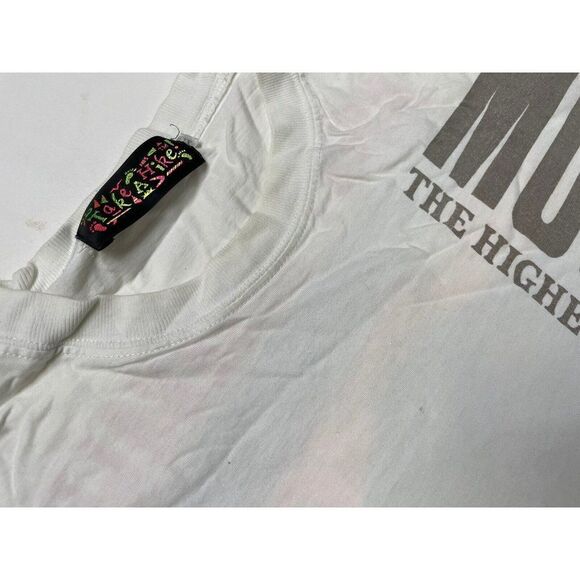 VINTAGE Mount Kinabalu Sabah Highest Mountain Asia Graphic T-shirt Men XL 90s - Picture 7 of 9